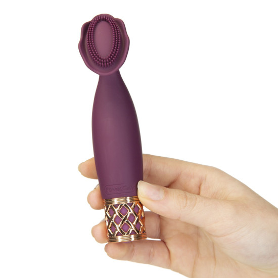 Кліторальний вібратор з 3 стимулюючими зонами, бордовий Pillow Talk Secrets Passion Clitoral Vibrator Wine