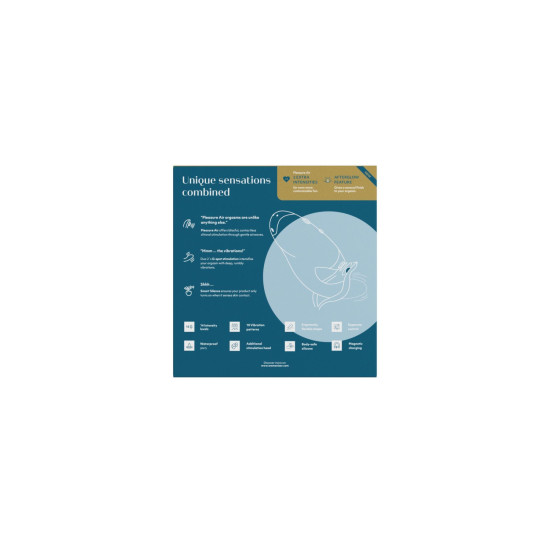 Вакуумний кліторальний стимулятор з вібрацією і подвійною стимуляцією, нефритовий Womanizer Duo 2 Petrol