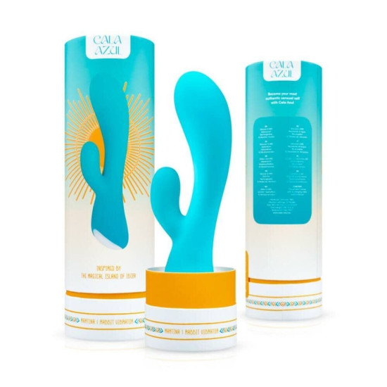 Вібратор-кролик ергономічної форми, 10 режимів Cala Azul Martina Rabbit Vibrator