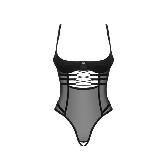 Боді з відкритим доступом Obsessive Roxelia Crotchless Teddy, XL/2XL