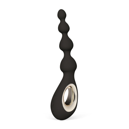 Анальные бусы с вибрацией, 8 режимов, черные LELO Soraya Beads Black