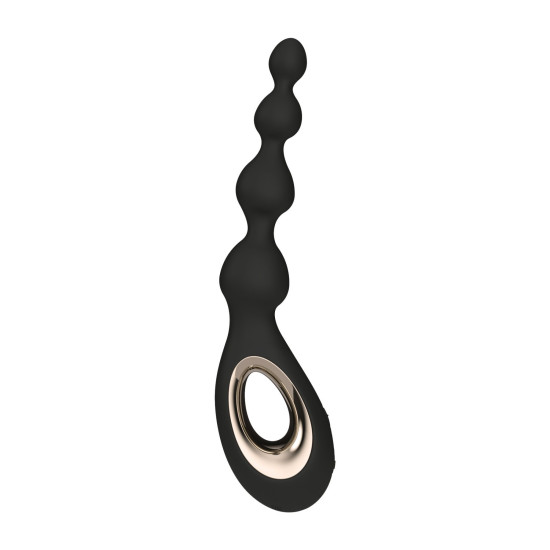 Анальные бусы с вибрацией, 8 режимов, черные LELO Soraya Beads Black