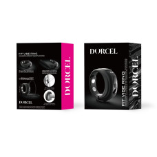 Ерекційне віброкільце з регульованим діаметром 4-5,7 см, чорне Dorcel Fit Vibe Ring