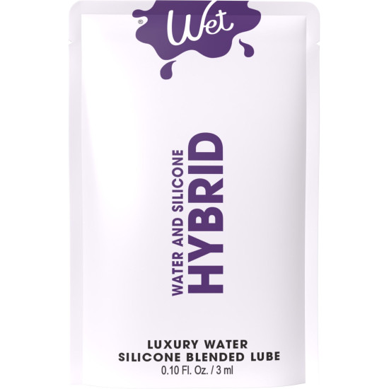 Пробник лубриканта на водно-силиконовой основе Wet Water and Silicone Hybrid, 3 ml