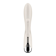 Вибратор-кролик с ротацией, 3 мотора, бежевый Satisfyer Spinning Rabbit 1 Beige