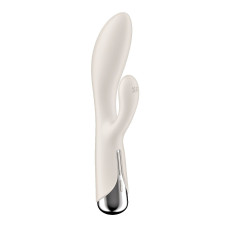 Вибратор-кролик с ротацией, 3 мотора, бежевый Satisfyer Spinning Rabbit 1 Beige