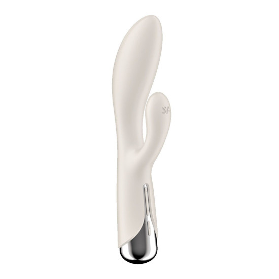 Вібратор-кролик з ротацією, 3 мотори, бежевий Satisfyer Spinning Rabbit 1 Beige