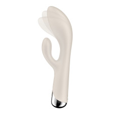 Вибратор-кролик с ротацией, 3 мотора, бежевый Satisfyer Spinning Rabbit 1 Beige