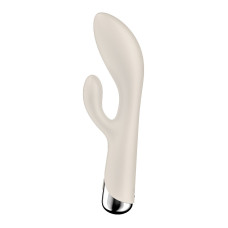 Вибратор-кролик с ротацией, 3 мотора, бежевый Satisfyer Spinning Rabbit 1 Beige
