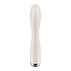 Вибратор-кролик с ротацией, 3 мотора, бежевый Satisfyer Spinning Rabbit 1 Beige