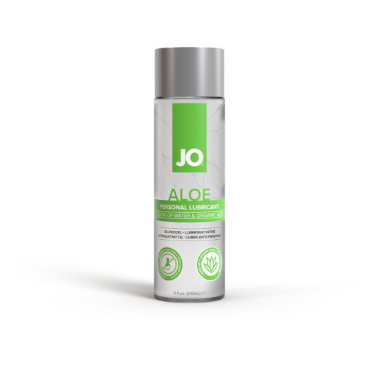 JO H2O Organic Aloe, 240 ml - смазка на водной основе с алоэ