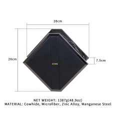 Сумка для зберігання секс-іграшок, чорна Lockink Mysterious Square Kink Bag Black