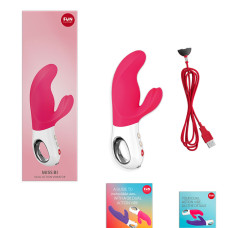 Вібратор-кролик, рожево-білий Fun Factory MISS BI pink/white