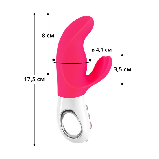 Вібратор-кролик, рожево-білий Fun Factory MISS BI pink/white