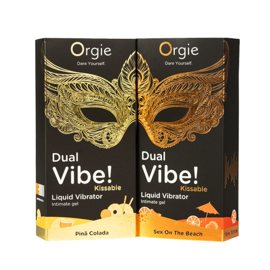 Жидкий вибратор Orgie Dual Vibe! Sex On The Beach Kissable Liquid Vibrator, 15 ml