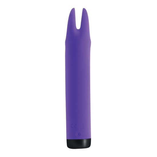 Вібратор з двома відростками і діаметром 3,1 см, фіолетовий, 10 режимів S Pleasures Bullets Amethyst