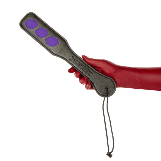 Паддл з малюнком губ, чорний Punishment Purple Lips Paddle Black