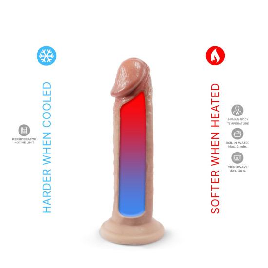 Реалістичний фалоімітатор, довжина 19,1 см SilexD Henry Flesh Premium Real Skin (MODEL 2 size 7.5in)