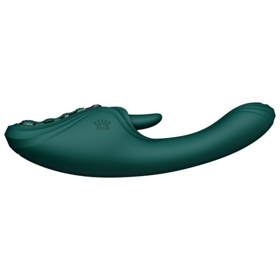 Вибратор-кролик, бирюзово-зеленый Zalo Ares Turquoise Green