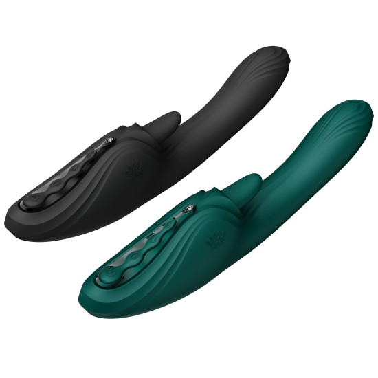 Вибратор-кролик, бирюзово-зеленый Zalo Ares Turquoise Green