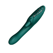 Вибратор-кролик, бирюзово-зеленый Zalo Ares Turquoise Green