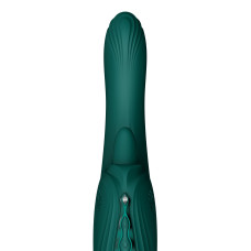 Вибратор-кролик, бирюзово-зеленый Zalo Ares Turquoise Green
