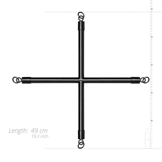 Крестовина для фиксации с наручниками Bedroom Fantasies Hog Tie Cross Bar With Cuffs