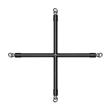 Хрестовина для фіксації з наручниками Bedroom Fantasies Hog Tie Cross Bar With Cuffs