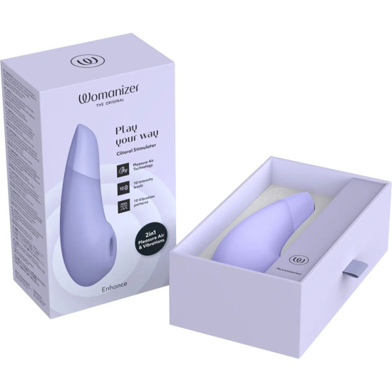 Вакуумный клиторальный стимулятор, сиреневый Womanizer Enhance Lilac
