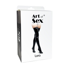 Сексуальные виниловые чулки с эффектом голограммы Art of Sex - Lora, S