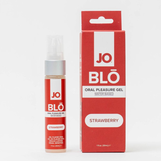 Гель для оральных ласк, клубника JO - BLO - Strawberry, 30 ml