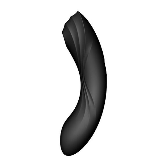 Вакуумный стимулятор с вибрацией, черный Satisfyer Curvy Trinity 4 Black