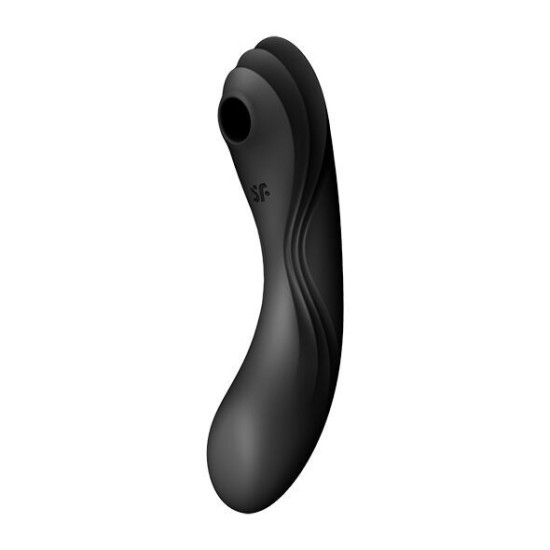 Вакуумный стимулятор с вибрацией, черный Satisfyer Curvy Trinity 4 Black
