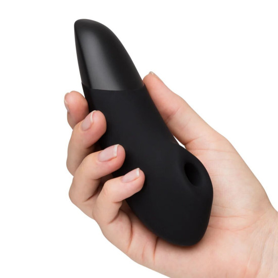 Вакуумний кліторальний стимулятор, чорний Womanizer Enhance Black (прим'ята упаковка!!!)