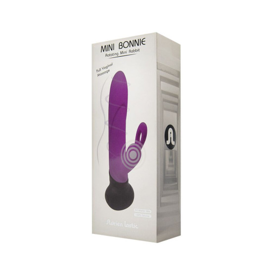 Вібратор з обертанням стовбура і петелькою для пальця Adrien Lastic Mini Bonnie