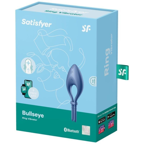 Ерекційне кільце, синє Satisfyer Bullseye Blue
