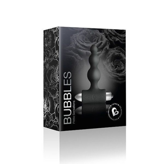 Чорний анальний вібратор Rocks Off Petite Sensations Bubbles Black