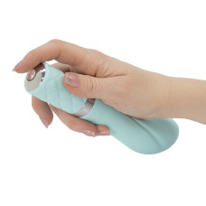Вібратор для точки G бірюзового кольору з кристалом Сваровські Pillow Talk Sassy Teal