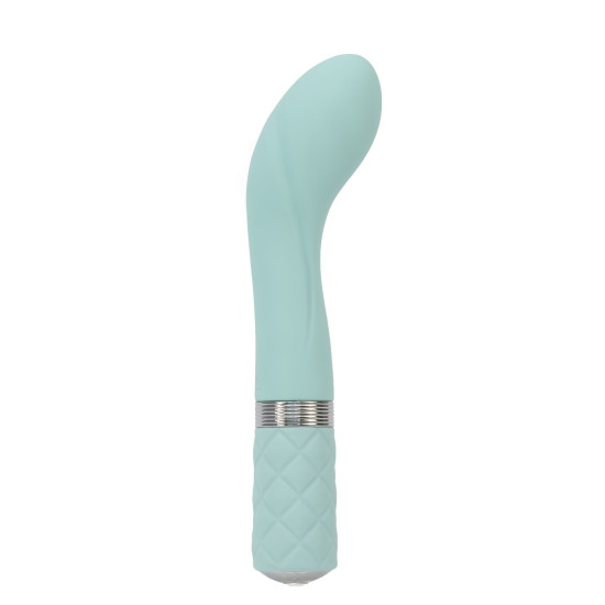 Вибратор для точки G бирюзового цвета с кристаллом Сваровски Pillow Talk Sassy Teal