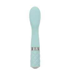 Вібратор для точки G бірюзового кольору з кристалом Сваровські Pillow Talk Sassy Teal