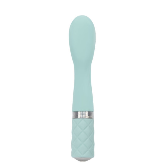 Вибратор для точки G бирюзового цвета с кристаллом Сваровски Pillow Talk Sassy Teal