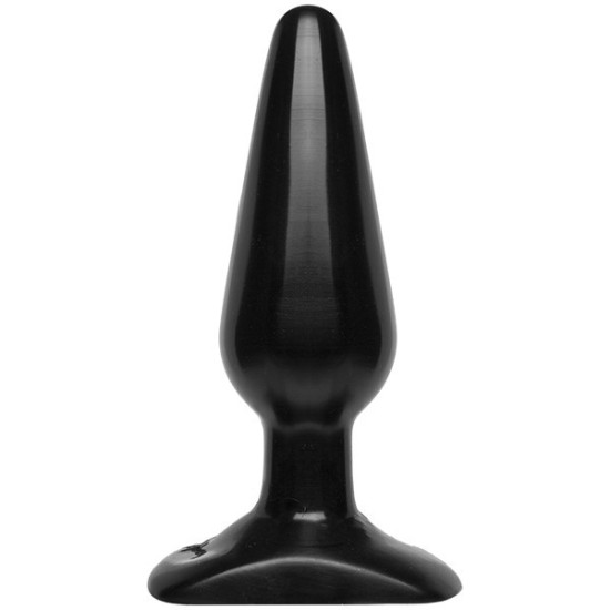 Чорна анальна пробка, макс. діаметр 3,8 см Doc Johnson Smooth Classic Medium Black