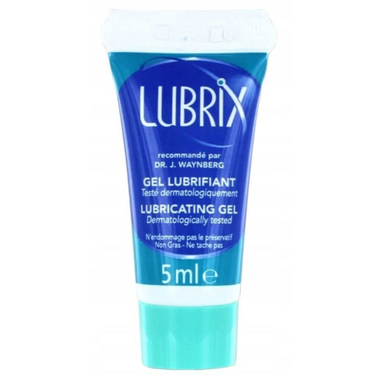 Прозрачный лубрикант без запаха на водной основе Lubrix, 5 ml