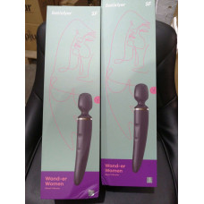 Вибромассажер Satisfyer Wand-er Woman (Black/Gold) (мятая упаковка)