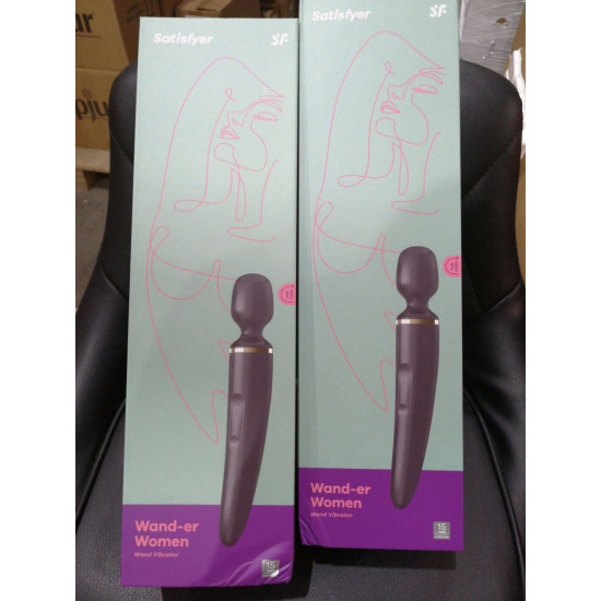 Вибромассажер Satisfyer Wand-er Woman (Black/Gold) (мятая упаковка)