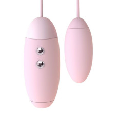 Вакуумний стимулятор з віброяйцем 2 в 1, рожевий KisToy Miss VV Pink