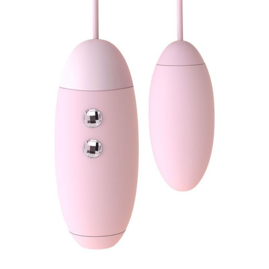 Вакуумный стимулятор с виброяйцом 2 в 1, розовый KisToy Miss VV Pink