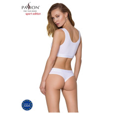 Трусики-бразилиана из хлопка, белые Passion PS005 Panties White, XL