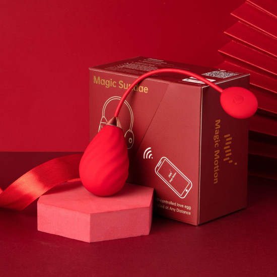 Смарт-виброяйцо, красное Magic Motion Sundae Red