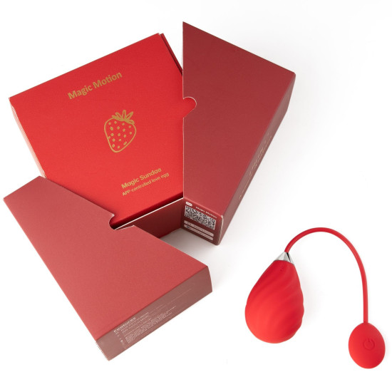Смарт-виброяйцо, красное Magic Motion Sundae Red